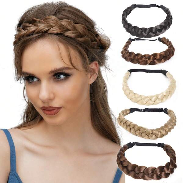 Bando Rambut Sintetis Kepang untuk Wanita