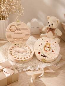 Caja de Diente de Hada Personalizada, Recuerdo de Perfil Lindo, Decoración de Habitación Personalizada, Regalo de Cumpleaños con Nombre Personalizado, Regalo de Halloween Personalizable, Regalo, Caja de Diente de Leche - Estilo A - Ver 6