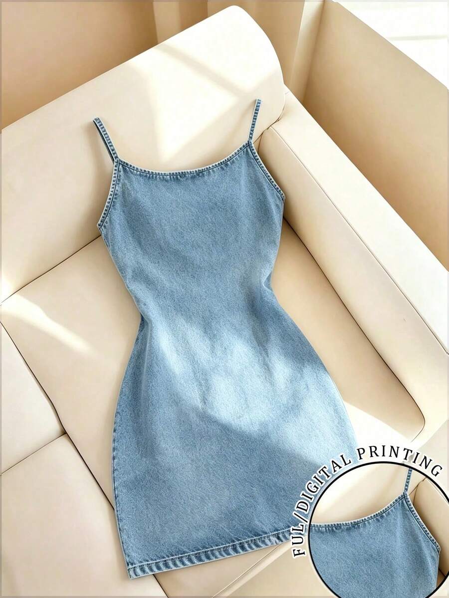 Women Mini Dresses - Blue - View 1