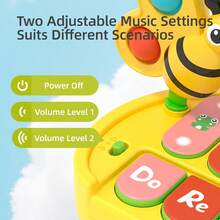 Early Learning Sensory Musical Insect Piano Favors For Kids,Early Development & Activity Toys,Fine Motor Skills & Visual Sensory Development, Halloween Birthday Christmas Gift For Boys Girls - Multicolor - View 8