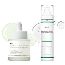KOEC Centella Conjunto de Cuidados com a Pele com 2 Peças - Névoa de Centella & Soro Ampola de Ácido Azelaico com Pantenol, Suaviza Linhas Finas, Firma a Elasticidade & Hidrata a Pele Seca para Brilho o Dia Todo - Conjunto de cuidados com a pele Cica - Visão 7