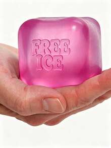 1pc Super Soft Maltose Texture Slow Rebound Cube Squeeze Toy Ice Cube Shape Stress Relief Sensory Relaxation Handheld Office Home Desktop Emotional Regulation Daily Anxiety Relief - Random Colors and Styles - View 5