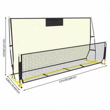 Foldable Football Training Net Rebounder Net Soccer Goal Kickback Target Train - Default - View 3