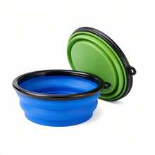 3PCS Dog Cat Portable Bowl Foldable Silicone Pet Food Water Bowl Compact Lightweight Durable Easy Clean Travel Pet Accessory Space Saving Collapsible Feeding Dish For Walking Hiking Camping Vacation Outdoor Daily Use Reusable Portable Pet Feeding - Multi-color - View 2