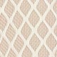 Cream Mesh Base - White Small Diamond Pattern