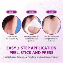 30/60/120/6pcs Invisible Ear Support Patches, Transparent Silicone Ear Stickers, Self-Adhesive Design, Thin And Invisible, Hard To Detect. Butterfly Shape Fits Ear Contour, Firmly Adheres, Easily Modifies Ear Shape. Soft And Skin-Friendly Material, Comfortable Wear Without Burden. Thin Transparent Texture, Hard To Notice During Daily Wear. Peel And Stick Directly, Simple Operation And Quick To Use. Suitable For Various Occasions, Photography, Daily Outings. Unisex, Suitable For Personal Use And Sharing, Practical Accessory To Enhance Styling Atmosphere. - View 5