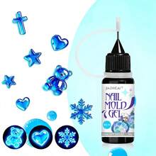 10G/3D Gel para Unhas - Gel de Modelagem de Arte de Unhas, Adequado para Design de Unhas DIY Arte de Unhas para Outono Inverno Verão Primavera, Usado para Pintura, Moldagem, Escultura e Decoração de Unhas de Halloween - Multicolorido - Visão 30