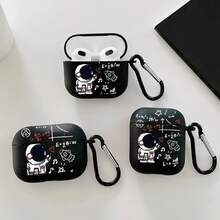 1pc Printed Phone Case, Compatible With IPhone, 4/1/2nd Gen Earbuds, New Wireless Earphone Protective Case, Compatible With AirPods 3/Pro/Pro2, Suitable For Both Men And Women - Creative Music Expression Graffiti - View 2