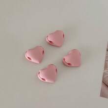 Heart-Shaped Cable Organizer, Dual Slot Desktop Adhesive Cable Holder, Self-Adhesive Heart Design Cable Management Rack, Gift For Friends - Pink - View 5