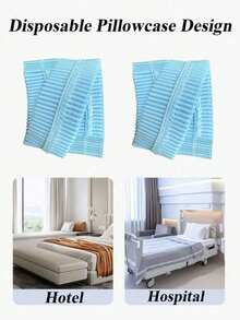 2pcs/Set Sarung Bantal Perjalanan Pendingin, Sarung Bantal Kain Non-Woven Bernapas dan Menutupi Seluruh Permukaan, Anti-Selip di Semua Sisi, Lembut dan Ramah Kulit, Mudah Dipasang, Sarung Bantal Warna Polos, Cocok untuk Hotel, Homestay, Berkemah, dan Perlengkapan Perjalanan - MultiWarna - View 8
