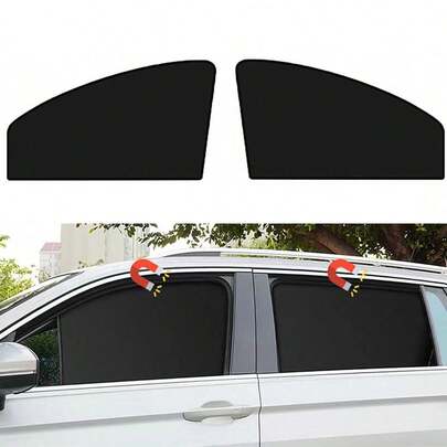 1 pièce Pare-soleil magnétique pour voiture - Rideau de confidentialité pour voiture - Rideau de fenêtre de voiture 100% occultant - Pare-soleil magnétique pour fenêtre latérale garde l'intérieur de la voiture plus frais, convient pour l'allaitement, la sieste, le changement de vêtements, le camping et plus encore