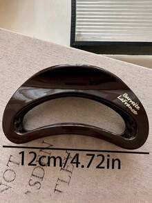 4 pezzi/1 pezzo Fermagli per capelli da donna 12 cm/4,72 pollici marrone rosso cavo semicircolare lucido in plastica leggera, artigli per capelli di moda versatili di alta qualità eleganti minimalisti di colore solido, adatti per uso quotidiano, uscite, casual, feste, pendolarismo, spiaggia, vacanze, acconciatura, coda di cavallo, chignon, lavaggio viso, bagno, trucco, abbinamento abbigliamento, accessori per capelli (l'etichetta con lettera è unilaterale e non ha un significato specifico, è solo per decorazione) - Multicolore - Visualizzare 2