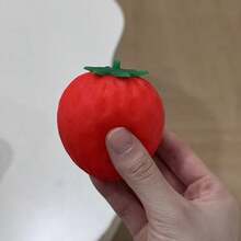 Tachimi 1pc Cute Realistic Strawberry Squishy Toy, Soft & Bouncy Sensory Stress Relief Toy, Suitable For Kids And Adults, Relieve Anxiety, Improve Daily Mood, Desktop Decoration, Party Favor, Ideal Holiday Gift - Multicolor - View 4