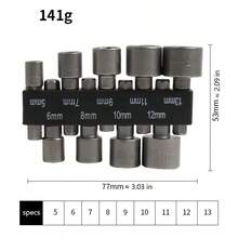 9pcs/14pcs Kunci Sok Sekrup Gagang Heksagonal, Soket Sekrup, Soket Obeng Pneumatik, Mata Obeng Listrik, Aksesoris Alat Sekrup Self-Tapping, Alat Pelepas Mur - perak - View 10