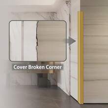 118.11 Inch Self-Adhesive PVC Wall Decorative Trim, 2cm Wide Wall Gap Sealing Tape, Easy Tear Gap Coverage, Wall And Ceiling Protection - A - View 10