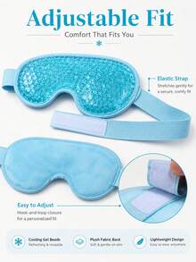 Masker Mata Gel Pendingin yang Dapat Digunakan Kembali - Relaksasi Dingin & Panas, Masker Mata Kompres Es Cocok untuk Semua Jenis Kulit, Perlengkapan Perjalanan, Masker Mata Kompres Dingin & Panas, 1 buah - A - View 5