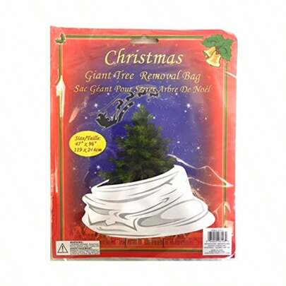 Bolsa para retirar árbol de Navidad 8 pies - 119 X 244cm - Para árboles de hasta 8 pies 47" X 96"