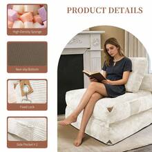 Modern Single-Seater Sofa With Integrated Storage And Elegant Tassel Details For A Cozy Home Space - 白色 + 法蘭絨 - 查看 11