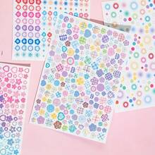 Moon & Star Themed Coated Sticker Book, Aesthetic Basic Scrapbooking Stickers For DIY Journal Decoration And Card Making. Cute Photocard And Collage Craft Supplies, Decorative Washi Stickers For Embellishing Journals And Diaries. - Multicolor - View 11