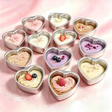 2/3pcs 3/4/5/6/8/10 Inch Heart-Shaped Aluminum Cake Molds, Anodized, Suitable For Chiffon Cake, Pudding, Ideal For Valentine's Day Baking, Fixed Bottom, Party Use, Kitchen Baking Tools - Silver - View 1