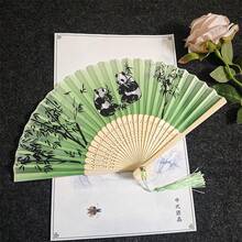 优雅复古中式/日式竹制折扇，带流苏 - 夏季便携式手持扇，适合婚礼、派对、送礼、返校季、夏季降温及家居装饰，黑白花卉图案，派对配饰 | 装饰扇 | 轻便扇，浪漫礼物、周年纪念礼物、送给男友/女友的礼物，巴西六月节庆活动，六月庆祝活动，圣彼得节、圣安东尼节，巴西六月庆祝活动 - 多色 - 查看 25