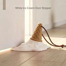Creative Ice Cream Door Stopper, Cute Decorative Silicone Door Wedge, Windproof And Anti-Collision Door Stopper, Housewarming Gift, Suitable For Bedroom And Children's Room - A - View 9