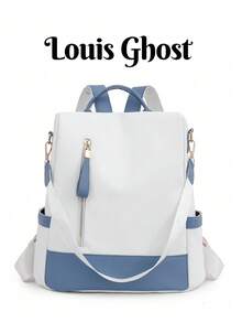 Nueva mochila de mujer con estampado de mariposa al estilo chino, dulce, de moda, adecuada para estudiantes, oficina, viajes, multifuncional, antirrobo y resistente al agua - Azul - Ver 2