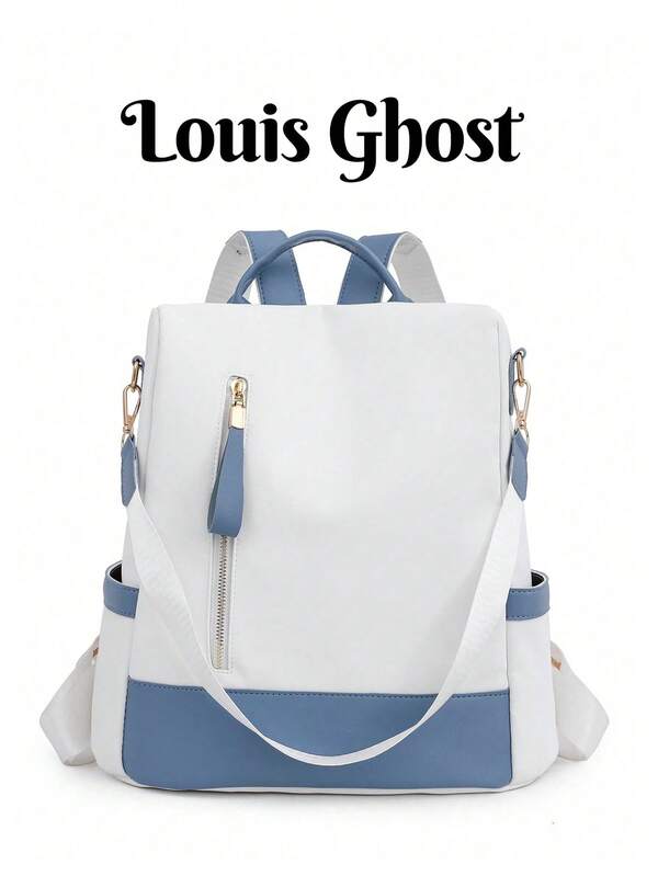 New Chinese Style Butterfly Print Sweet Women Backpack, Fashion, Suitable For Students, Office, Commuting, Travel, Multi-Functional Anti-Theft Waterproof Backpack