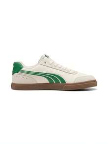 Puma 中性款 Court Ever 米色/綠色低筒運動休閒鞋 40718604 - 米色 - 查看 2