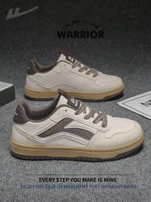 Warrior Men's Board ShoesSpring And SummerComfortable Modest Style Casual Yet Sleek Sneakers Applicable Throughout The Year Wear-Resisting All-Day Wear Training Sneakers Running Shoes - Dark Rice/brown - View 1