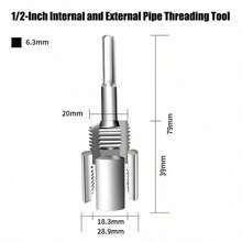1 pieza Herramienta de roscado de tubería de agua PPR/PVC 20MM/25MM, herramienta de roscado interno y externo, troquel integrado, abridor de tubería de agua - A - Ver 8