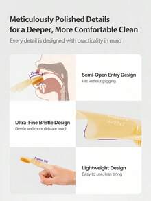 Philips Avent Baby Silicone Toothbrush Finger Toothbrush Oral Cleaner Kit,2 Packs Toothbrush,Infant-To-Toddler Training Toothbrush, Soft For Baby's First Teeth,6-36M - Multicolor - View 9