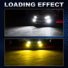TOAUTO 2PCS H11 LED Fog Lights Bulbs 9005 9006 HB3 HB4 LED Headlight For Car 80W 25000LM White Yellow Auto Headlamps Plug&Play 12V - A - View 9