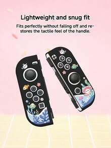 1件海洋主題可愛卡通圖案遊戲機保護殼，適用於Switch2 (2025)/Switch OLED/Switch主機，柔軟TPU材質，透明軟/硬殼，多色可選，無需拆卸，防摔防塵，Switch玩家理想禮物 - 查看 22