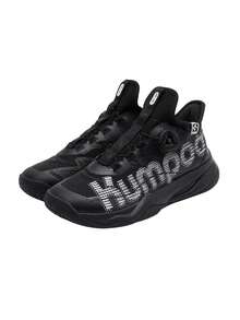 KUMPOO Professional Training Shoes Men'S Low Top Rotating Button/Anti-Slip & Shock Absorption/Lightweight And Breathable Badminton Match Sports Shoes/KH-G826S - Black - View 5