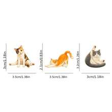 3pcs/Set Cats Enamel Pin Fashion Decorative Badge Ornaments Lapel Bag Badges Gifts - Multicolor - View 3