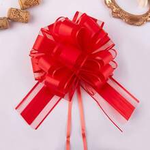 1/10/20pcs Gold Metallic Bow Ribbon, Gift Wrapping Bows, Birthday Wedding Christmas Gift Box Bouquet Decoration Supplies - Multicolor - View 11