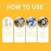 jakehoe 1pc/120ML/237ML Powerful Kitchen Degreaser Cleaning Spray, No Disassembly Required, One Spray To Remove Heavy Oil, Lemon Scent To Eliminate Odors, Heavy Oil Stains & Daily Oil Residue One-Stop Cleaning, Home Cleaning Essential - Liquid - View 8