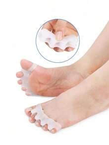 4/2 buah Pemisah Jari Kaki Silikon Berbagai Ukuran, Bantalan Jari Kaki Tumpang Tindih yang Lembut dan Bernapas, Cocok untuk Pria, Wanita, Anak-anak, dan Lansia, Alat Pelindung Kaki Sehari-hari di Rumah, Aksesori Perawatan Kaki Sepanjang Musim, Hadiah Ideal untuk Tahun Baru dan Hari Valentine - Satu ukuran cocok untuk semua. - View 6