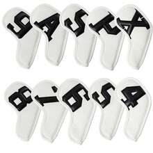 10pcs Number Style Golf Club Head Covers, Golf Putter Protective Covers, Made Of Dust-Proof And Durable Material, Providing Optimal Protection For Golf Clubs - Multicolor - View 3