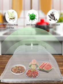 1pc Food Cover, Foldable Food Cover, Anti-Fly Kitchen And Outdoor Camping Net, Household Vegetable Cover, Table Cover, Foldable Vegetable Cover, Sunshade Umbrella, Household Table Food Cover, Anti-Fly Net - Multicolor - View 5
