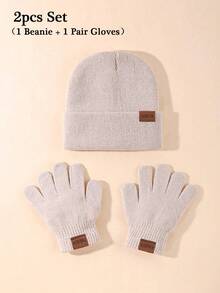 6pcs Kids Knitted Hat And Gloves Set, 3-12 Years Old Boys And Girls, Autumn/Winter Daily Casual Wear, Boys Knitted Hat, Girls Knitted Hat, Boys Gloves, Girls Gloves, Autumn/Winter Warm Set, Can Be Used As Halloween And Christmas Gifts - Knitted Hat + Gloves Combination - View 13