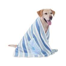 1pc Pet Pocket Absorbent Towel, Thickened Quick-Dry Bath Towel - High Absorbency, Soft Skin-Friendly, Pocket Design, Machine Washable, Hangable Storage - Suitable For Dog And Cat Bathing, Post-Rain Drying, Outdoor Water Play - Multicolor - View 15