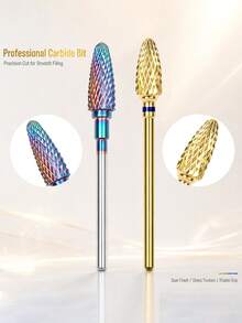 1 Peça Broca Profissional para Unhas, Cabeça de Aparar e Lixar Cutículas, Ferramenta de Remoção para Cuidados com os Pés, Adequada para Unhas de Gel Acrílico, Ferramenta de Cuidados com as Unhas - Multicolorido - Visão 1