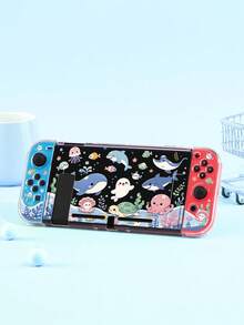1件海洋主題可愛卡通圖案遊戲機保護殼，適用於Switch2 (2025)/Switch OLED/Switch主機，柔軟TPU材質，透明軟/硬殼，多色可選，無需拆卸，防摔防塵，Switch玩家理想禮物 - 查看 18