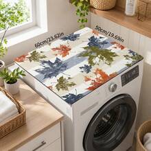 1pc Autumn Colorful Maple Leaf Pattern Diatomaceous Earth Kitchen Drain Mat, Quick-Drying Absorbent Non-Slip Coffee Machine Mat And Dish Drying Mat, Suitable For Kitchen Countertop And Holiday Home Decor - Multicolor - View 11