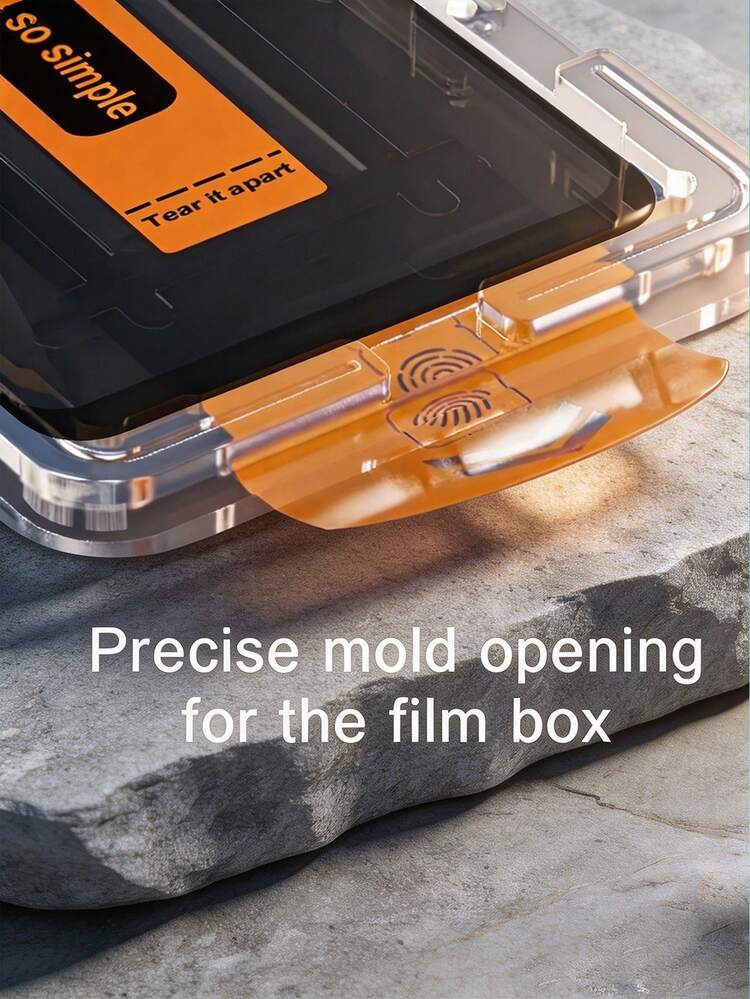 LissKas 5Pcs Anti Peeping Tempered Glass Film Full Coverage, Explosion-Proof, Scratch Resistant, Anti Spy, One Click Dust-Free Installation Mobile Screen Protector Compatible With IPhone 17, 16, 15, 14, 13, 12, 11 Pro Max 9H+ High Hardness Aluminum Screen Printing Two Strong Process, No Bubbles, Automatic Adsorption Privacy Protection Film - Black - View 8