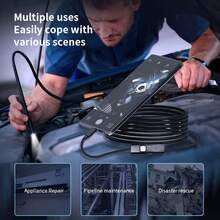 5M Android Endoscope Camera With 6 LED Lights,7mm Lens USB-Powered Soft Cable,For Smartphones/ Computer Lets, OTG Required - Adjustable Height For Home, HVAC, Plumbing, Automotive Inspection Heavy-Duty Industrial Endoscope Camera, Endoscope For Phone - E310 - View 7