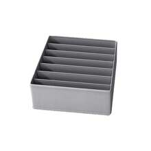 4pcs Washable Fabric Drawer Dividers Storage Boxes, Underwear Socks Bra Organizer, Closet Storage Compartment Boxes, Bedroom Storage Essential - Grey - View 11