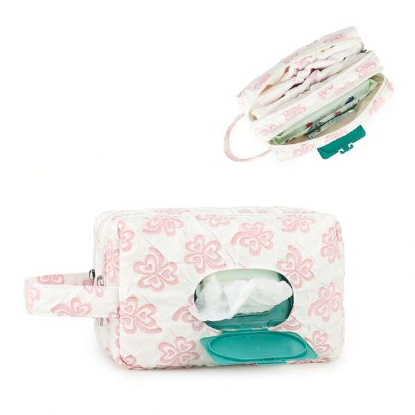 Bolsa portátil de toallitas húmedas para madre y bebé, bolsa de mamá, conveniente de llevar, soporte colgante de toallitas húmedas para el respaldo del asiento del coche